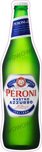 Peroni beer bottle sticker - beer,