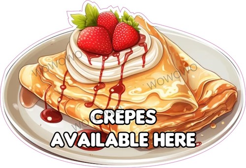 Catering van sticker crepes - van,