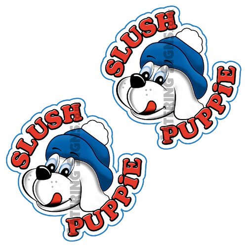 Slush puppie stickers - 2x,