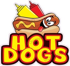 Catering van unit sticker Hot