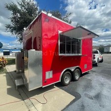 Red Commercial Food Truck