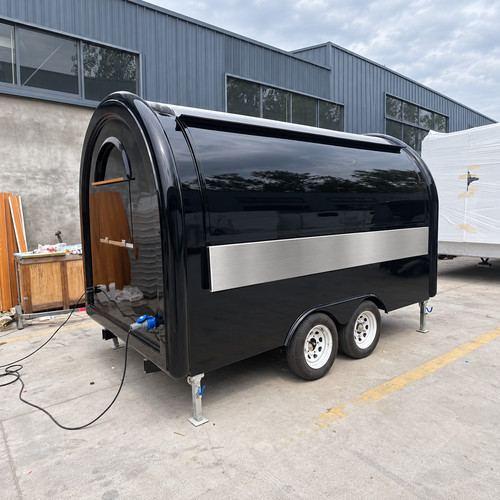 Black rounded twin axle mobile - rounded,