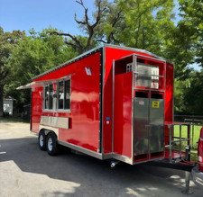 Luxury red dual-axle mobile