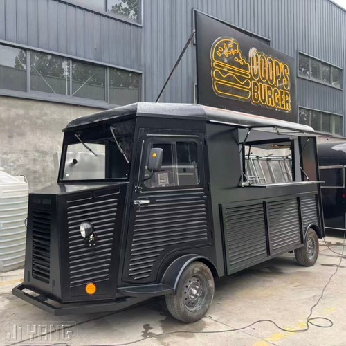 Black retro french style food - black,