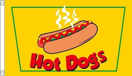 Hot dogs flag 3 - hot,