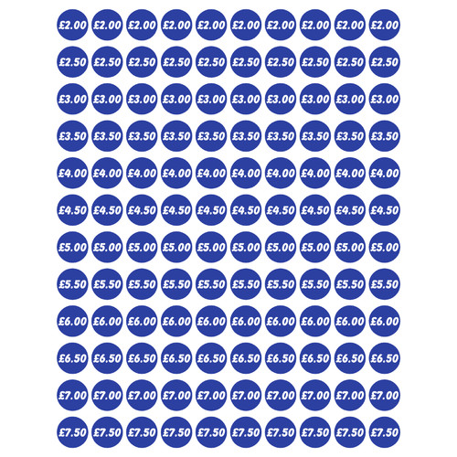 Price sticker sheet x120 - price,