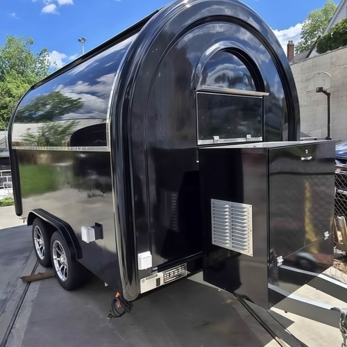 Premium black catering trailer - premium,